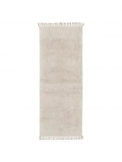 Westwing Collection Baumwollläufer Daya mit Fransen, handgetuftet, B 80 x L 200 cm