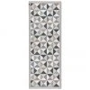 MySpotti Flache Vinyl-Bodenmatte Haakon in Grau/Beige, rutschfest, B 68 x L 180 cm