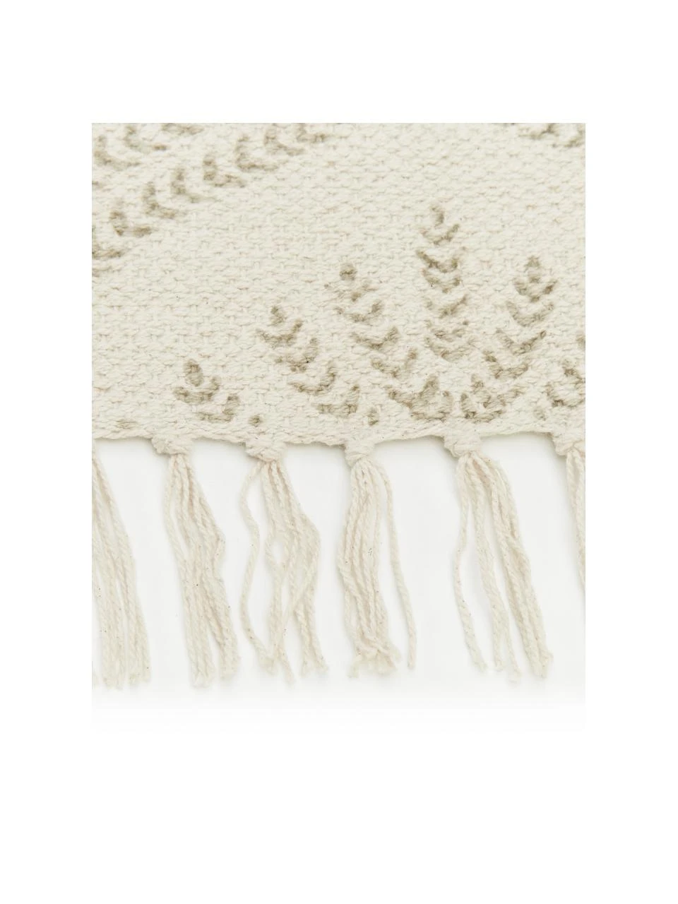 Westwing Collection Flachgewebter Baumwollläufer Klara in Beige/Taupe, B 80 x L 250 cm – Bild 2