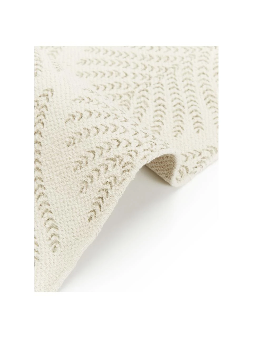 Westwing Collection Flachgewebter Baumwollläufer Klara in Beige/Taupe, B 80 x L 250 cm – Bild 4