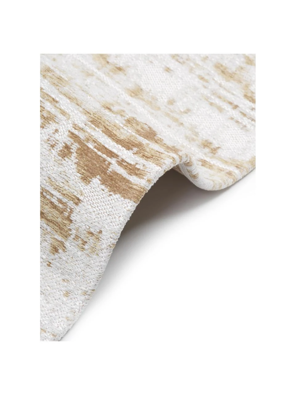 Westwing Collection Flachgewebter Baumwollteppich Louisa in Silber/Goldbraun, B 80 x L 150 cm (Größe XS) – Bild 4