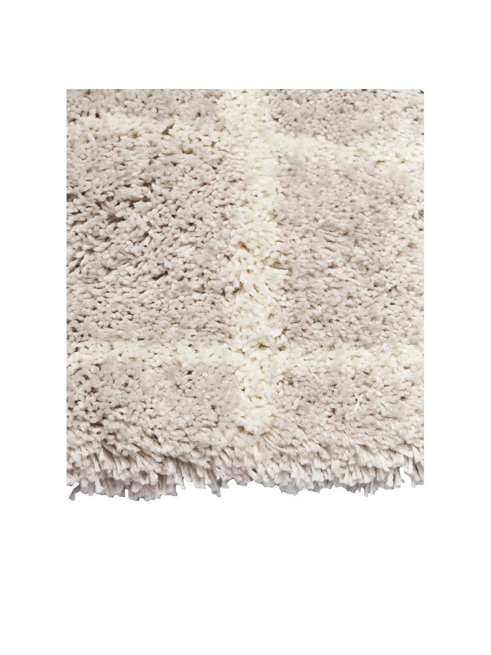 Westwing Collection Flauschiger Hochflor-Läufer Amelie in Beige, handgetuftet, B 80 x L 200 cm – Bild 4