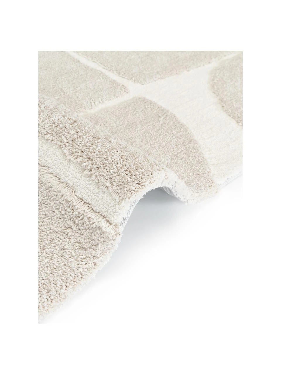 Westwing Collection Flauschiger Hochflor-Läufer Jade mit erhabener Hoch-Tief-Struktur, B 80 x L 300 cm – Bild 6