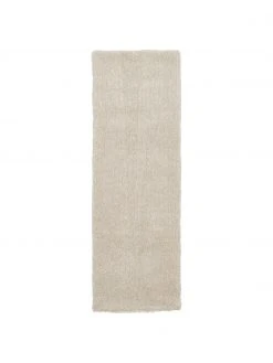 Westwing Collection Flauschiger Hochflor-Läufer Marsha in Beige, B 80 x L 200 cm