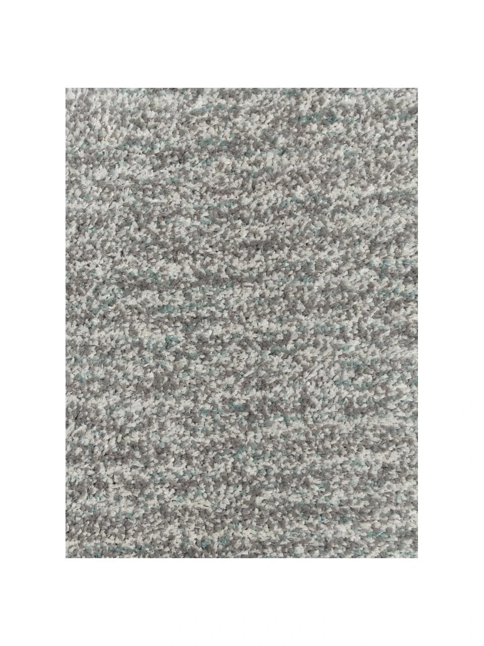 Westwing Collection Flauschiger Hochflor-Läufer Marsha in Grau/Mintgrün, B 80 x L 200 cm – Bild 2