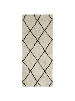 Westwing Collection Flauschiger Hochflor-Läufer Nouria, handgetuftet, B 80 x L 200 cm