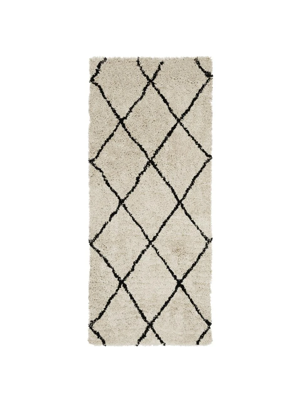 Westwing Collection Flauschiger Hochflor-Läufer Nouria, handgetuftet, B 80 x L 200 cm