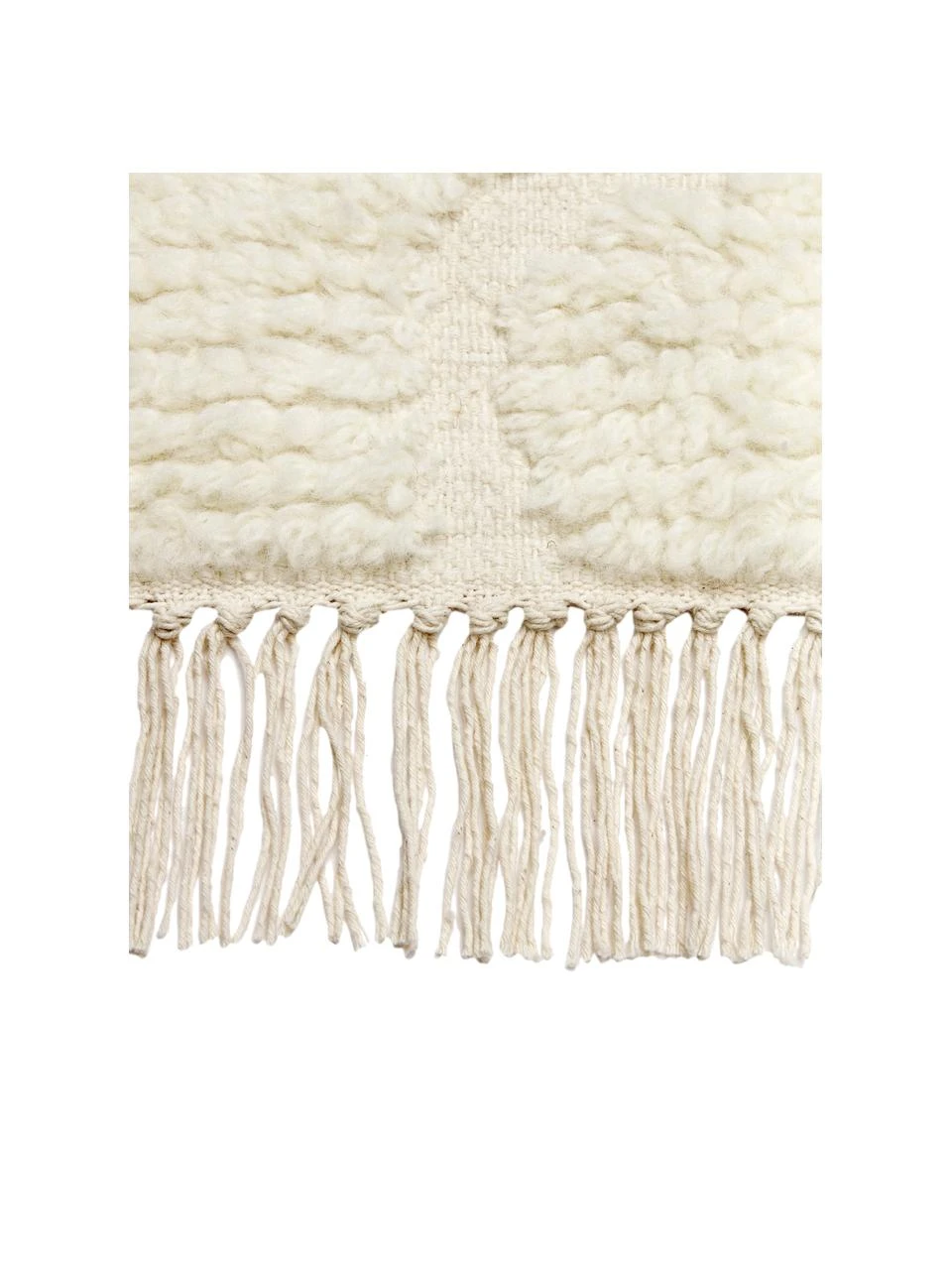 Westwing Collection Flauschiger Hochflor-Teppich Bayu mit Fransen, handgetuftet, B 80 x L 150 cm (Größe XS) – Bild 4