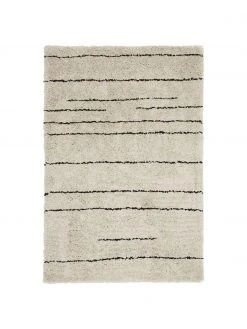 Westwing Collection Flauschiger Hochflor-Teppich Dunya, handgetuftet, B 120 x L 180 cm (Größe S)