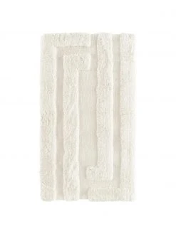 Alex Rivière x Westwing Collection Flauschiger Hochflor-Teppich Genève mit erhabener Hoch-Tief-Struktur, B 80 x L 150 cm (Größe XS)