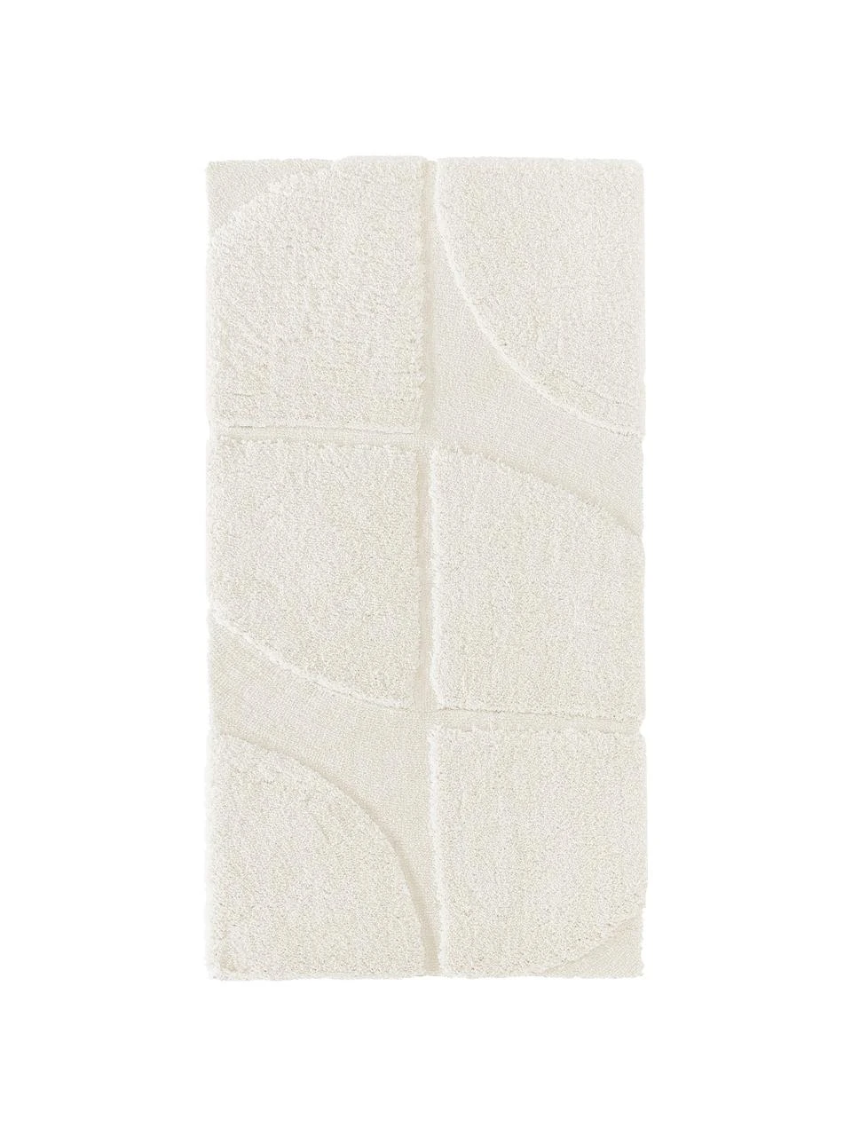 Westwing Collection Flauschiger Hochflor-Teppich Jade mit erhabener Hoch-Tief-Struktur, B 80 x L 150 cm (Größe XS)