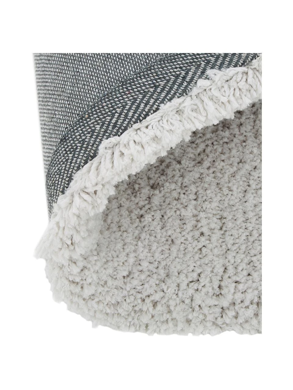 Westwing Collection Flauschiger Hochflor-Teppich Leighton in Hellgrau-Beige, B 60 x L 110 cm (Größe XXS) – Bild 6