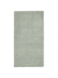 Westwing Collection Flauschiger Hochflor-Teppich Leighton in Mintgrün, B 80 x L 150 cm (Größe XS)