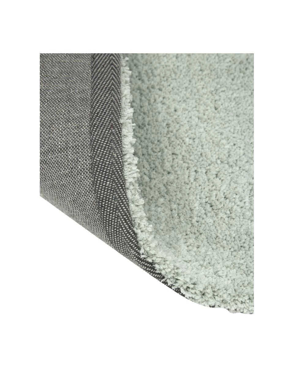 Westwing Collection Flauschiger Hochflor-Teppich Leighton in Mintgrün, B 80 x L 150 cm (Größe XS) – Bild 5