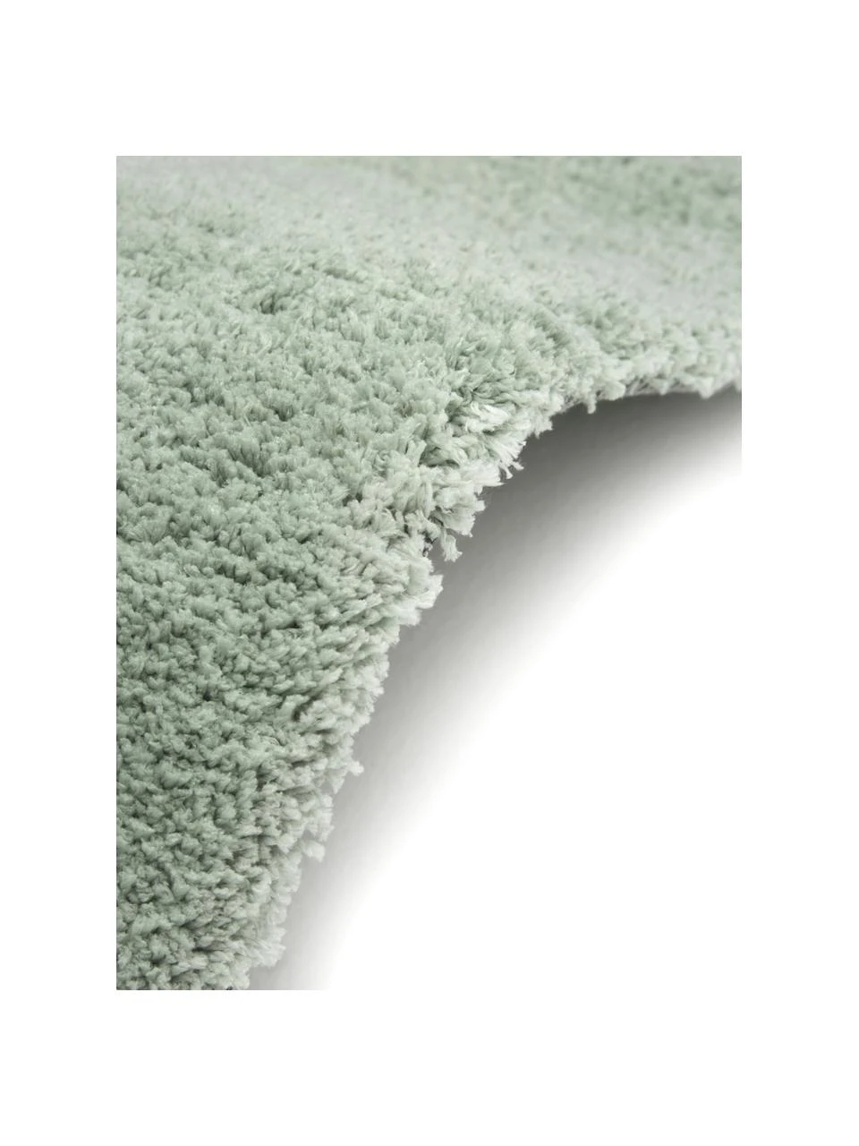 Westwing Collection Flauschiger Hochflor-Teppich Leighton in Mintgrün, B 80 x L 150 cm (Größe XS) – Bild 6