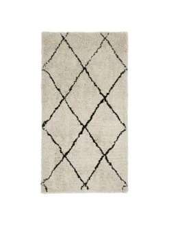 Westwing Collection Flauschiger Hochflor-Teppich Naima, handgetuftet, B 80 x L 150 cm (Größe XS)