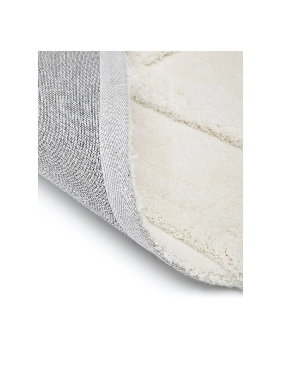 Westwing Collection Flauschiger Hochflorläufer Magda mit erhabener Hoch-Tief-Struktur, B 80 x L 250 cm – Bild 5