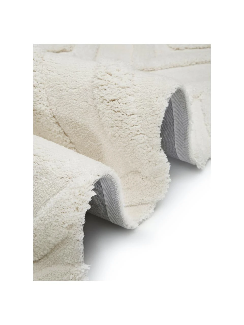 Westwing Collection Flauschiger Hochflorläufer Magda mit erhabener Hoch-Tief-Struktur, B 80 x L 250 cm – Bild 6