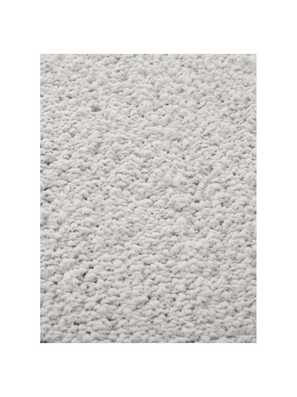 Westwing Collection Flauschiger runder Hochflor-Teppich Leighton in Hellgrau-Beige, Ø 120 cm (Größe S) – Bild 3