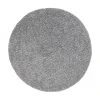 Westwing Collection Flauschiger runder Hochflor-Teppich Marsha in Grau, Ø 120 cm (Größe S)