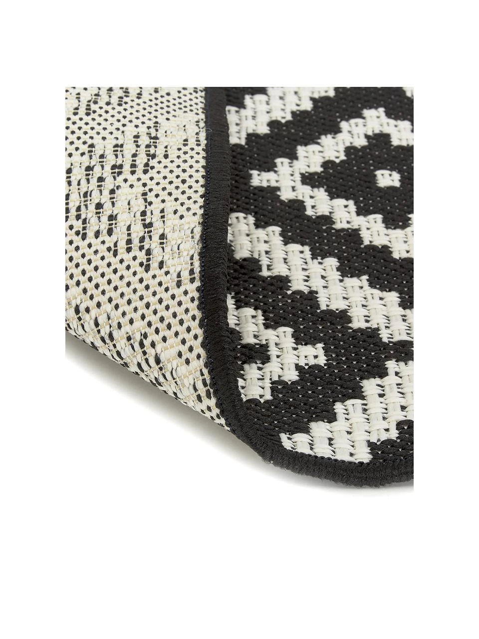 Westwing Collection Gemusterter In- & Outdoor-Läufer Miami in Schwarz/Weiß, B 80 x L 250 cm – Bild 6