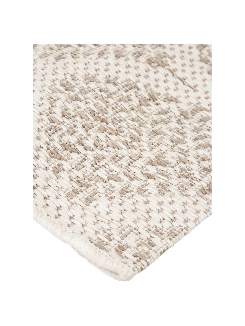 Gemusterter In- & Outdoor-Teppich Stan in Beige/Weiß, B 80 x L 150 cm (Größe XS) – Bild 2