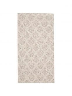 Gemusterter In- & Outdoor-Teppich Stan in Beige/Weiß, B 80 x L 150 cm (Größe XS)
