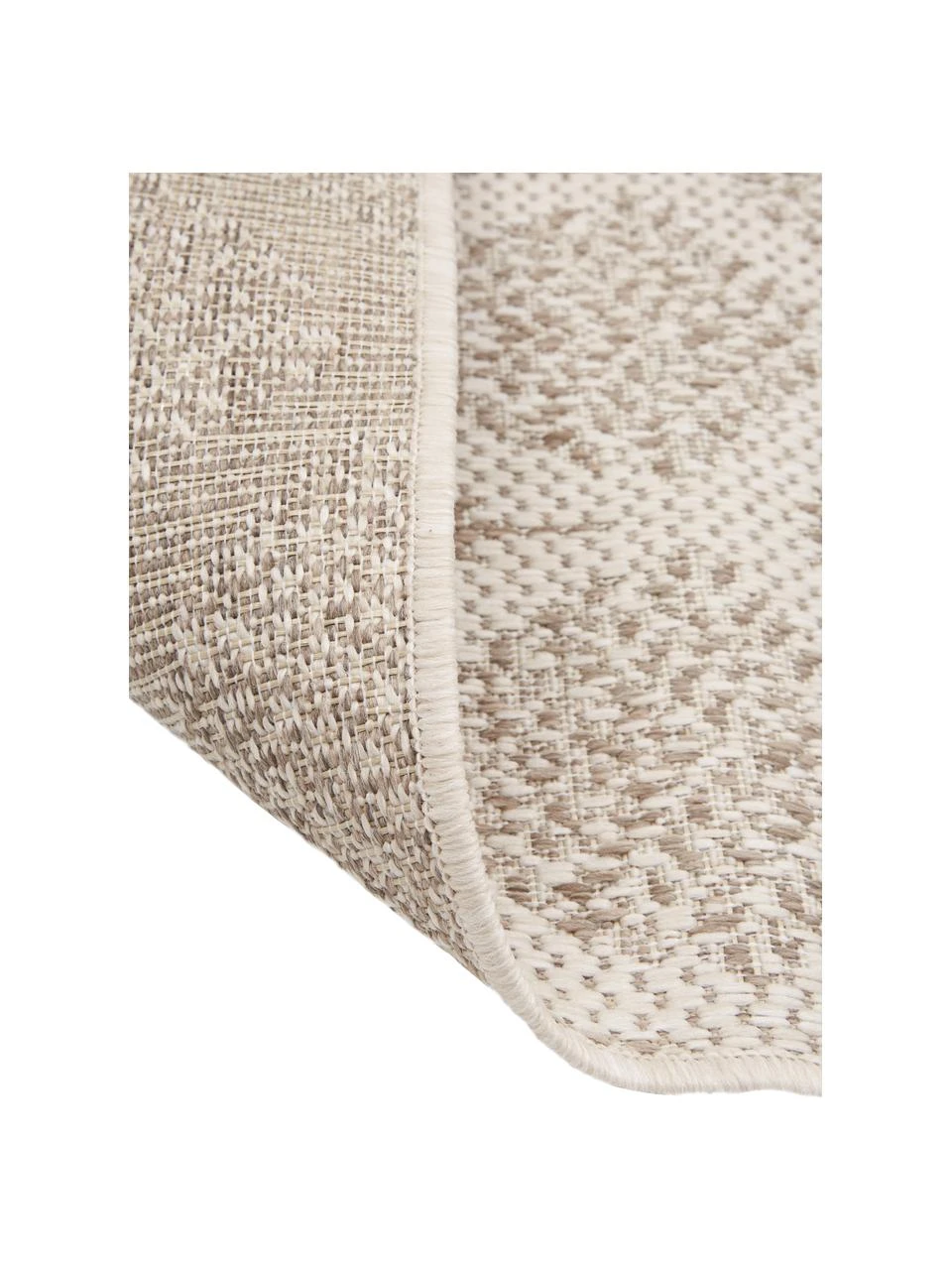 Gemusterter In- & Outdoor-Teppich Stan in Beige/Weiß, B 80 x L 150 cm (Größe XS) – Bild 6