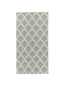 Gemusterter In- & Outdoor-Teppich Stan in Blau/Weiß, B 80 x L 150 cm (Größe XS)