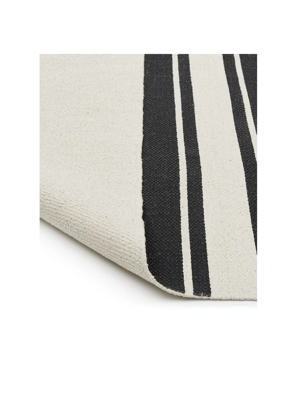 Westwing Collection Gestreifter Baumwollläufer Vigga mit Quasten, handgewebt, B 80 x L 250 cm – Bild 5