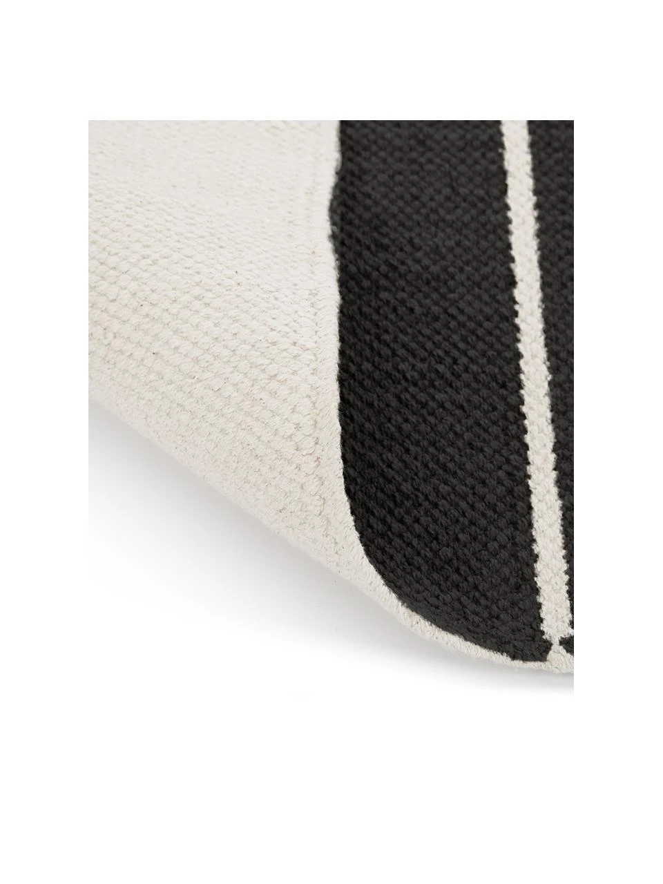 Westwing Collection Gestreifter Baumwollläufer Vigga mit Quasten, handgewebt, B 80 x L 250 cm – Bild 6