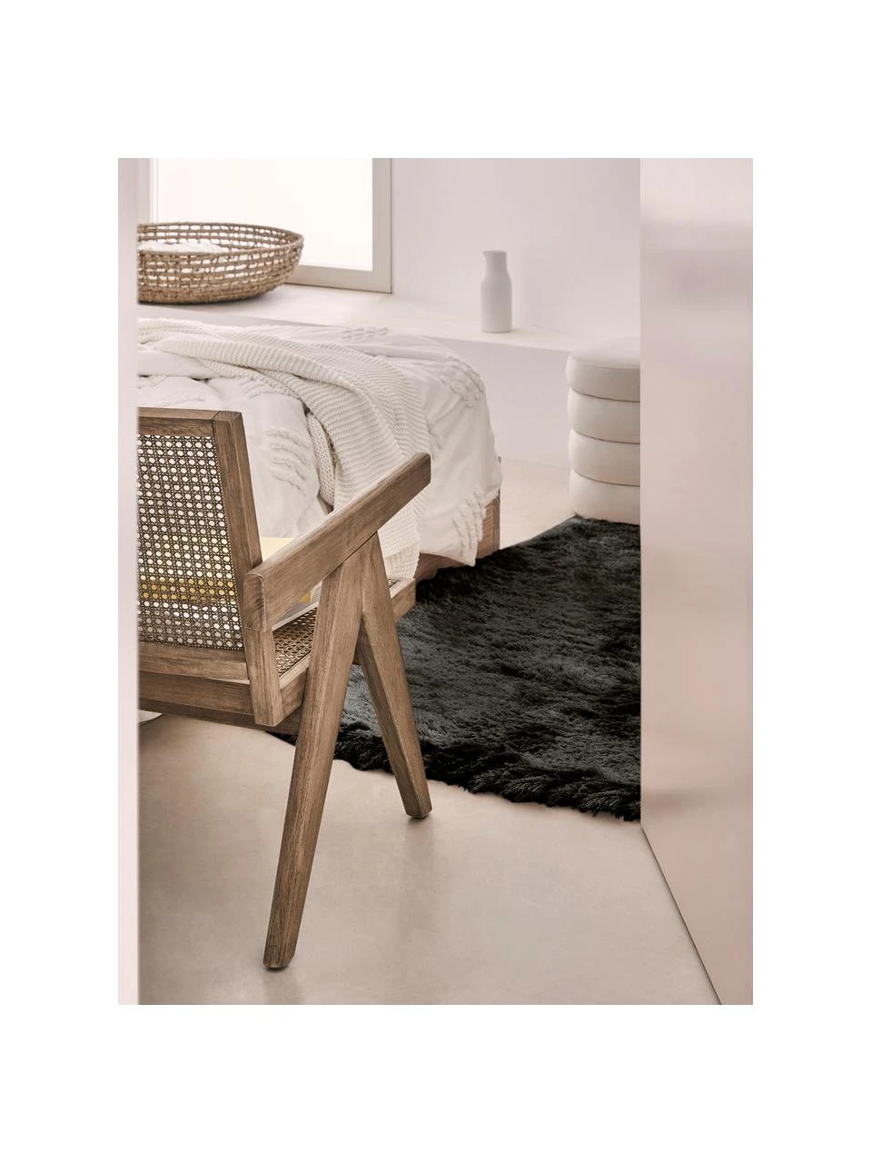 Westwing Collection Glänzender Hochflor-Teppich Jimmy in Dunkelgrau, B 80 x L 150 cm (Größe XS) – Bild 2