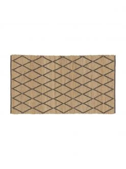 Westwing Collection Handgefertigte Jute-Fußmatte Atta, B 50 x L 80 cm