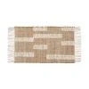 Westwing Collection Handgefertigte Jute-Fußmatte Kerala mit Fransen, B 50 x L 80 cm