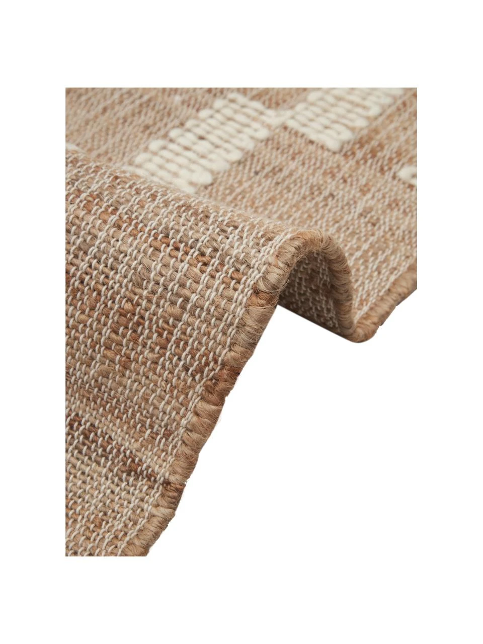 Westwing Collection Handgefertigte Jute-Fußmatte Kerala mit Fransen, B 50 x L 80 cm – Bild 5