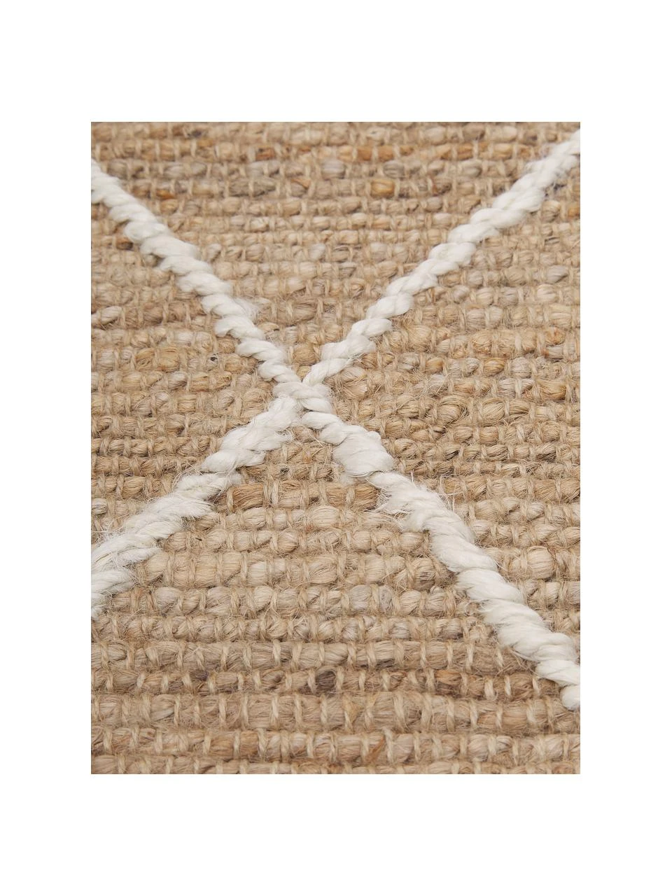 Westwing Collection Handgefertigte Jute-Fußmatte Kunu, B 50 x L 80 cm – Bild 3