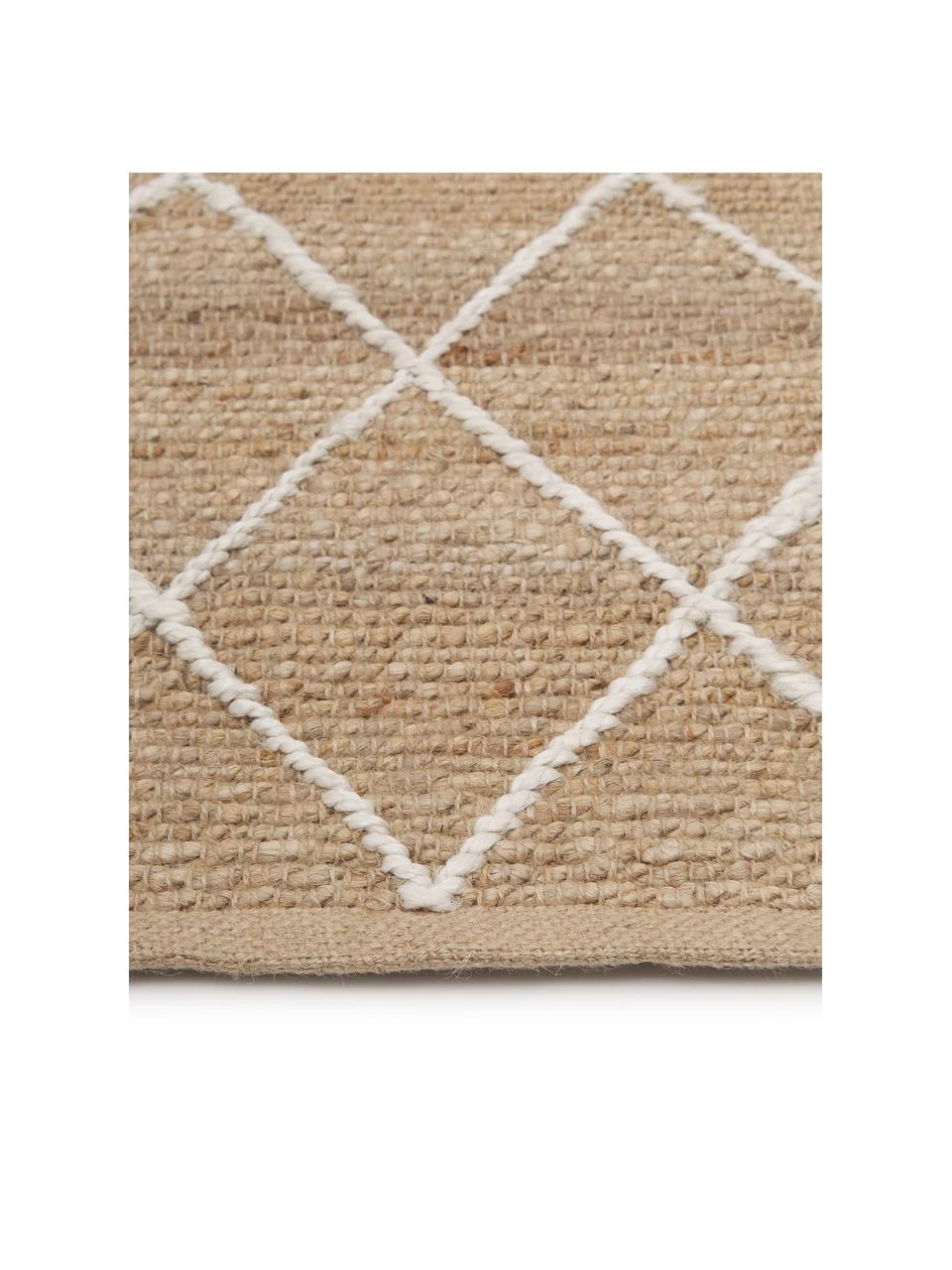 Westwing Collection Handgefertigte Jute-Fußmatte Kunu, B 50 x L 80 cm – Bild 4