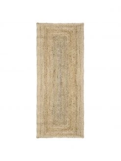 Westwing Collection Handgefertigter Jute-Läufer Sharmila, B 80 x L 200 cm