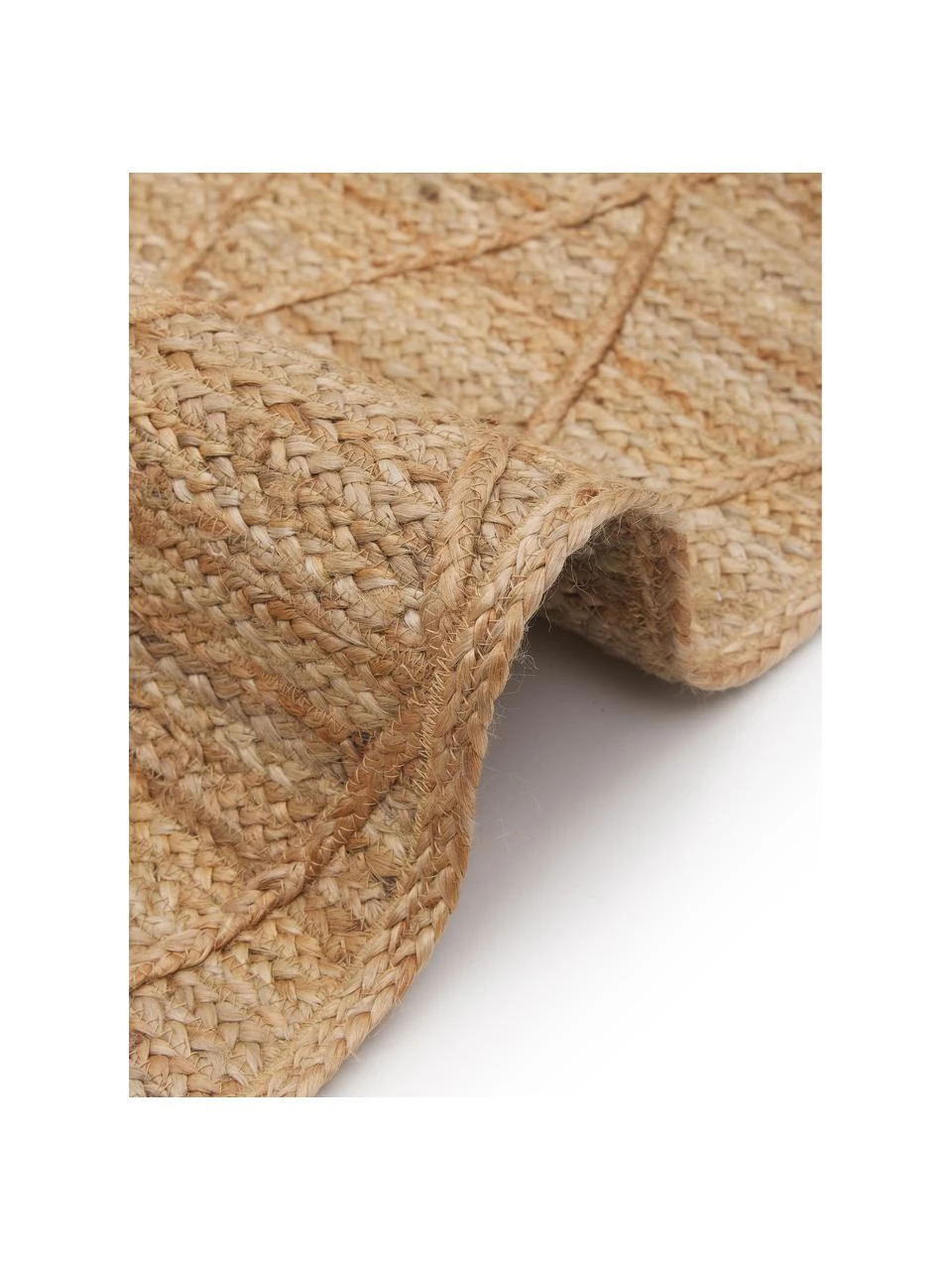 Westwing Collection Handgefertigter Jute-Teppich Jason, B 120 x L 180 cm (Größe S) – Bild 6