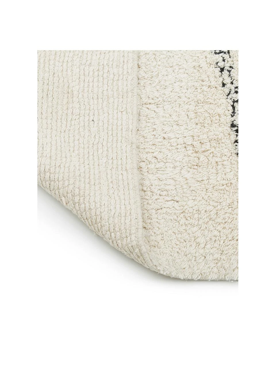 Westwing Collection Handgetufteter Baumwollteppich Asisa mit Zickzack-Muster und Fransen, B 120 x L 180 cm (Größe S) – Bild 6