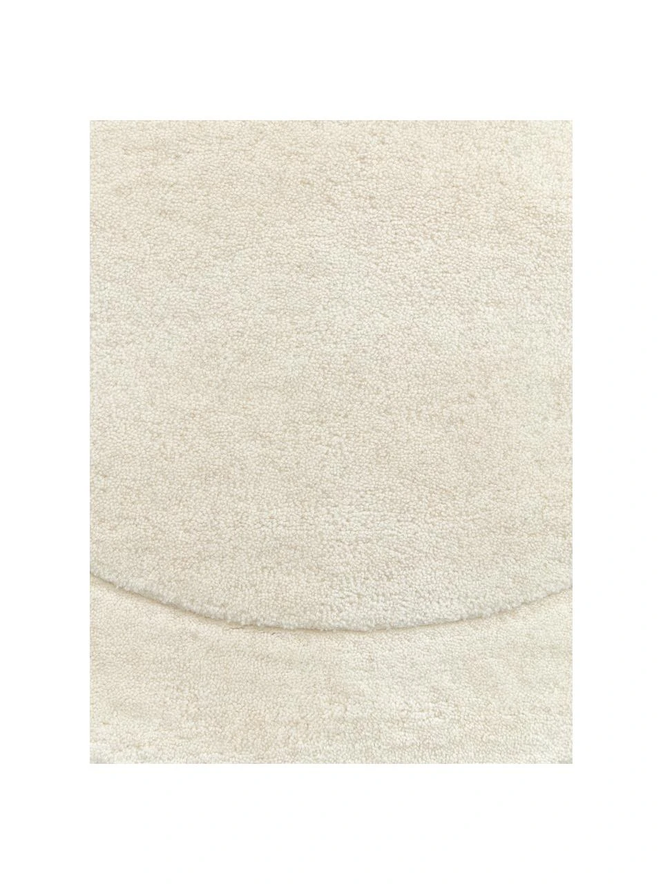 Westwing Collection Handgetufteter Cremeweißer Wollteppich Kadey in organischer Form, B 150 x L 230 cm (Größe M) – Bild 5