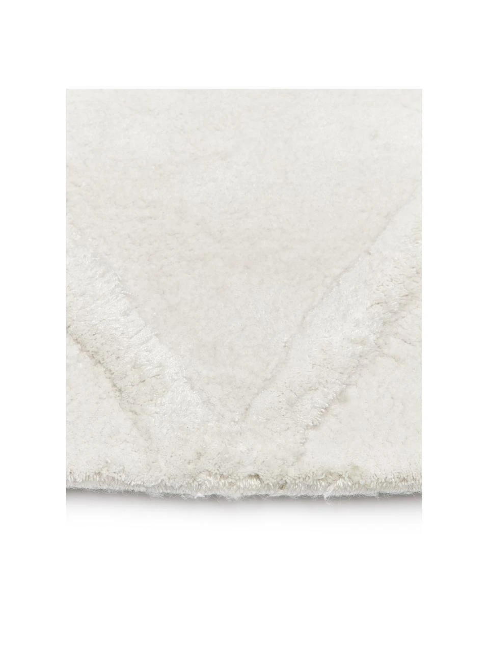 Westwing Collection Handgetufteter Viskoseläufer Shiny in Silbergrau mit Rautenmuster, B 80 x L 200 cm – Bild 3