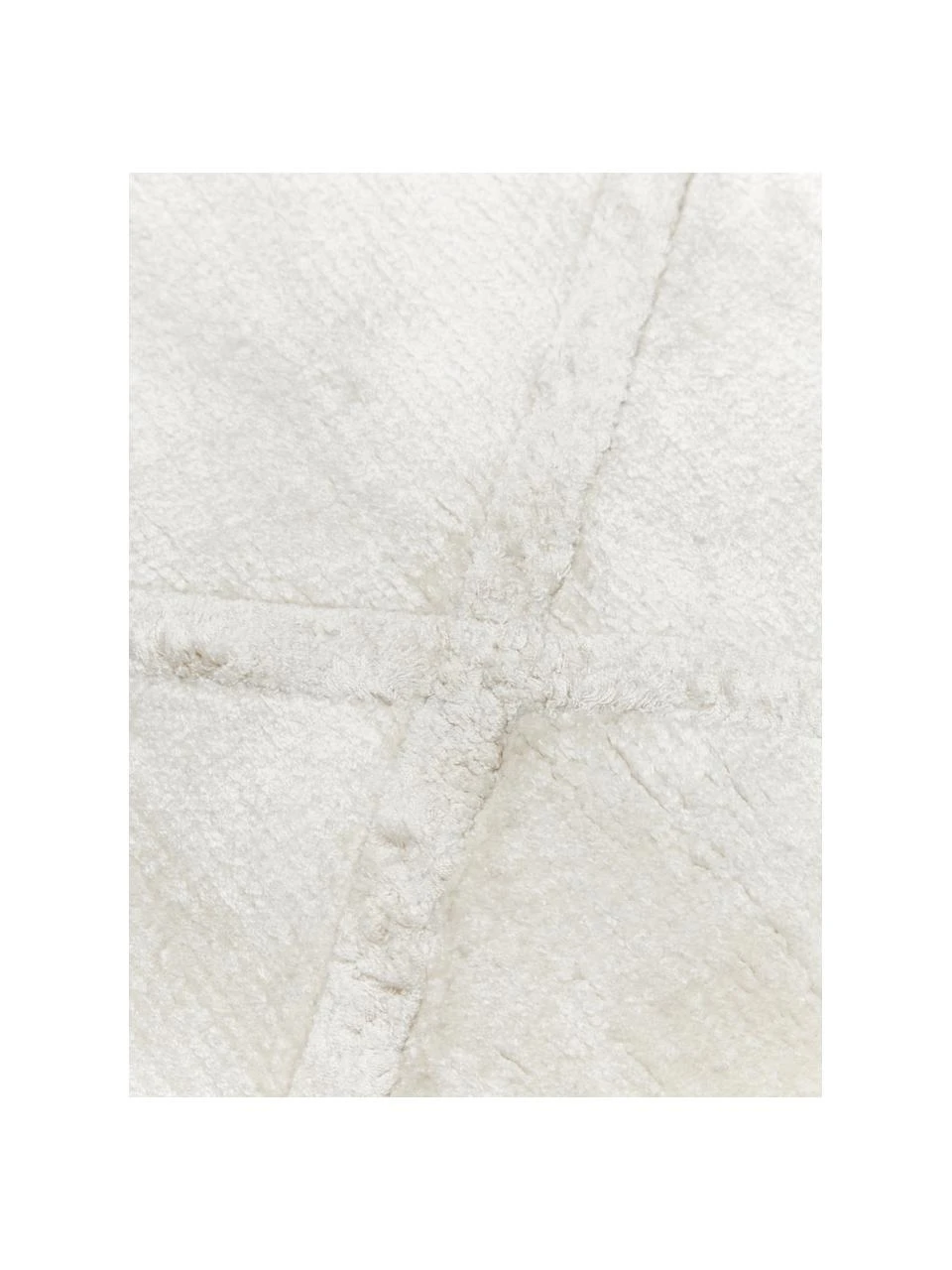 Westwing Collection Handgetufteter Viskoseteppich Shiny in Silbergrau mit Rautenmuster, B 80 x L 150 cm (Größe XS) – Bild 3