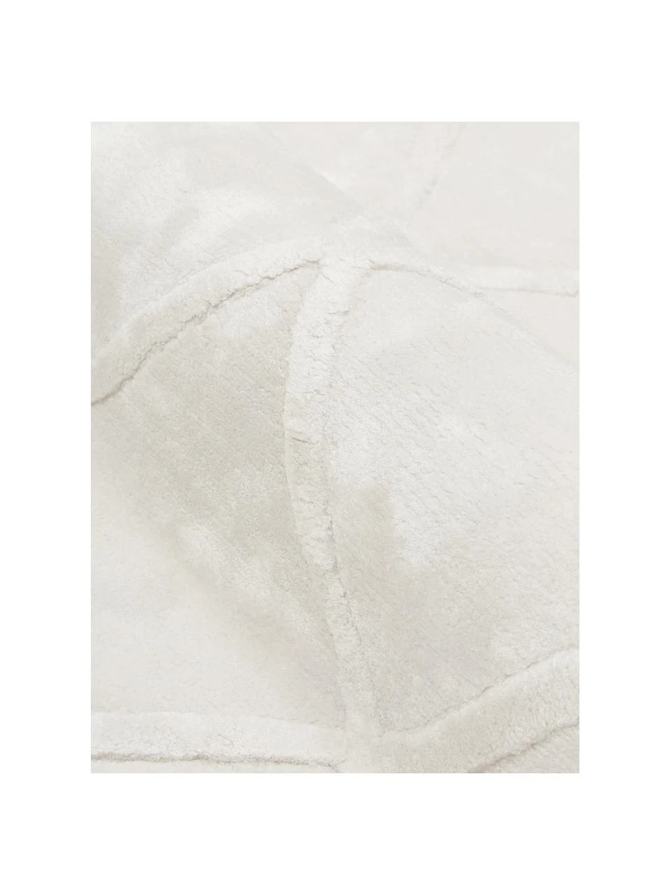 Westwing Collection Handgetufteter Viskoseteppich Shiny in Silbergrau mit Rautenmuster, B 80 x L 150 cm (Größe XS) – Bild 6