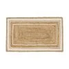 Westwing Collection Handgewebte Jute-Fußmatte Clover, B 50 x L 80 cm