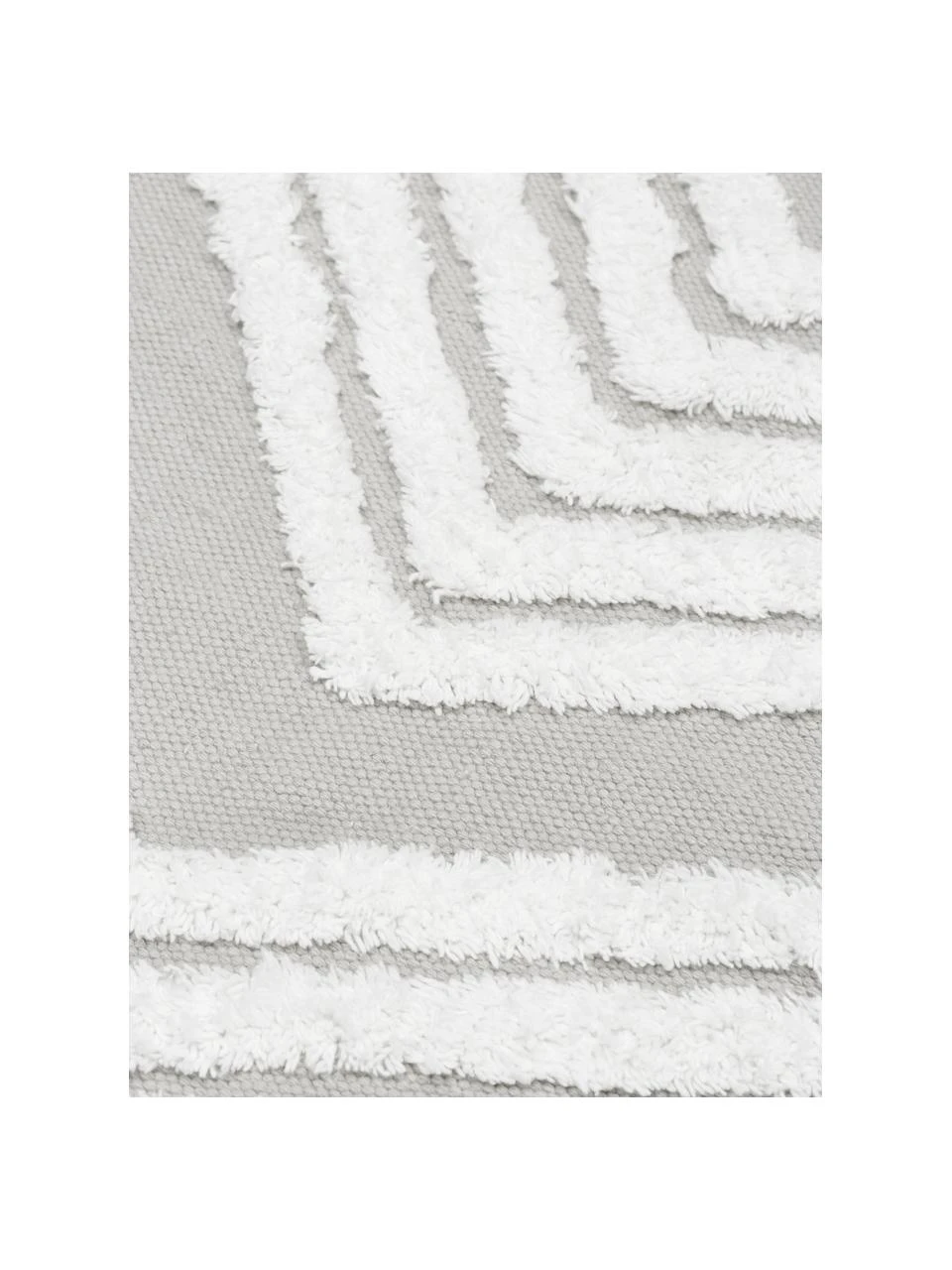 Westwing Collection Handgewebter Baumwollläufer Ziggy mit erhabener Hoch-Tief-Struktur, B 80 x L 200 cm – Bild 6