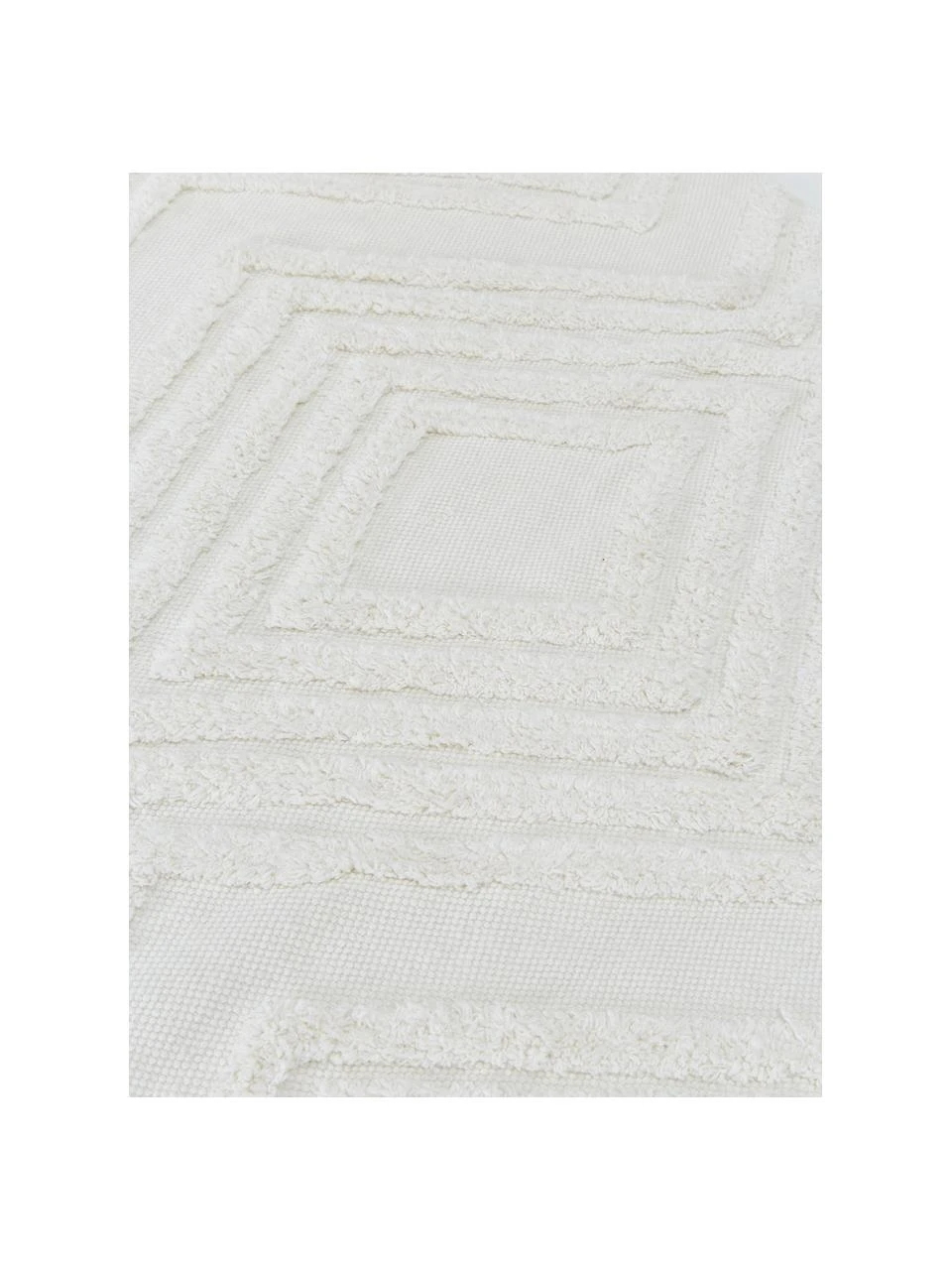 Westwing Collection Handgewebter Baumwollläufer Ziggy mit erhabener Hoch-Tief-Struktur, B 80 x L 200 cm – Bild 3