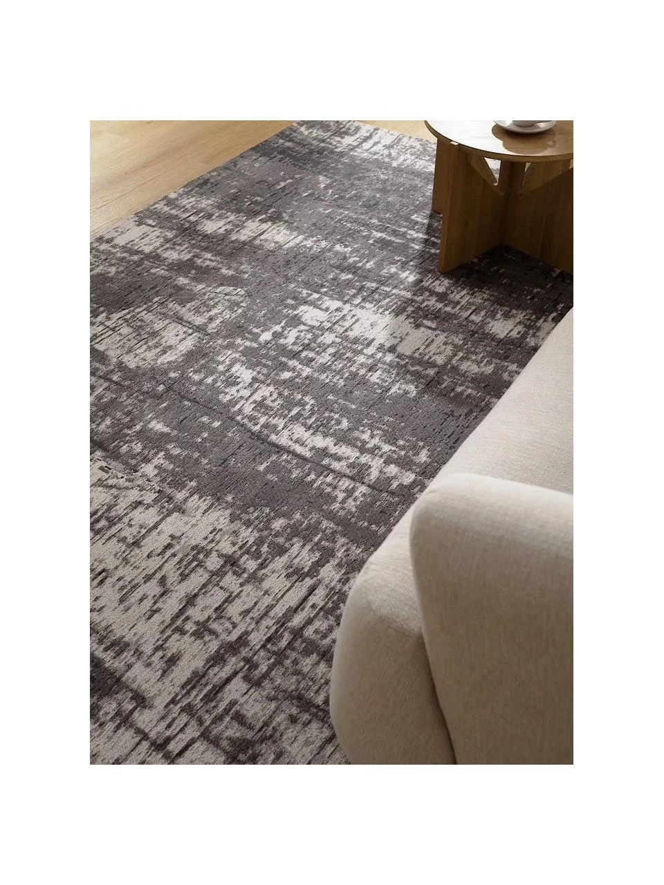 Westwing Collection Handgewebter Baumwollteppich Luise im Vintage Style, B 80 x L 150 cm (Größe XS) – Bild 2