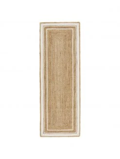 Westwing Collection Handgewebter Jute-Läufer Clover, B 80 x L 250 cm