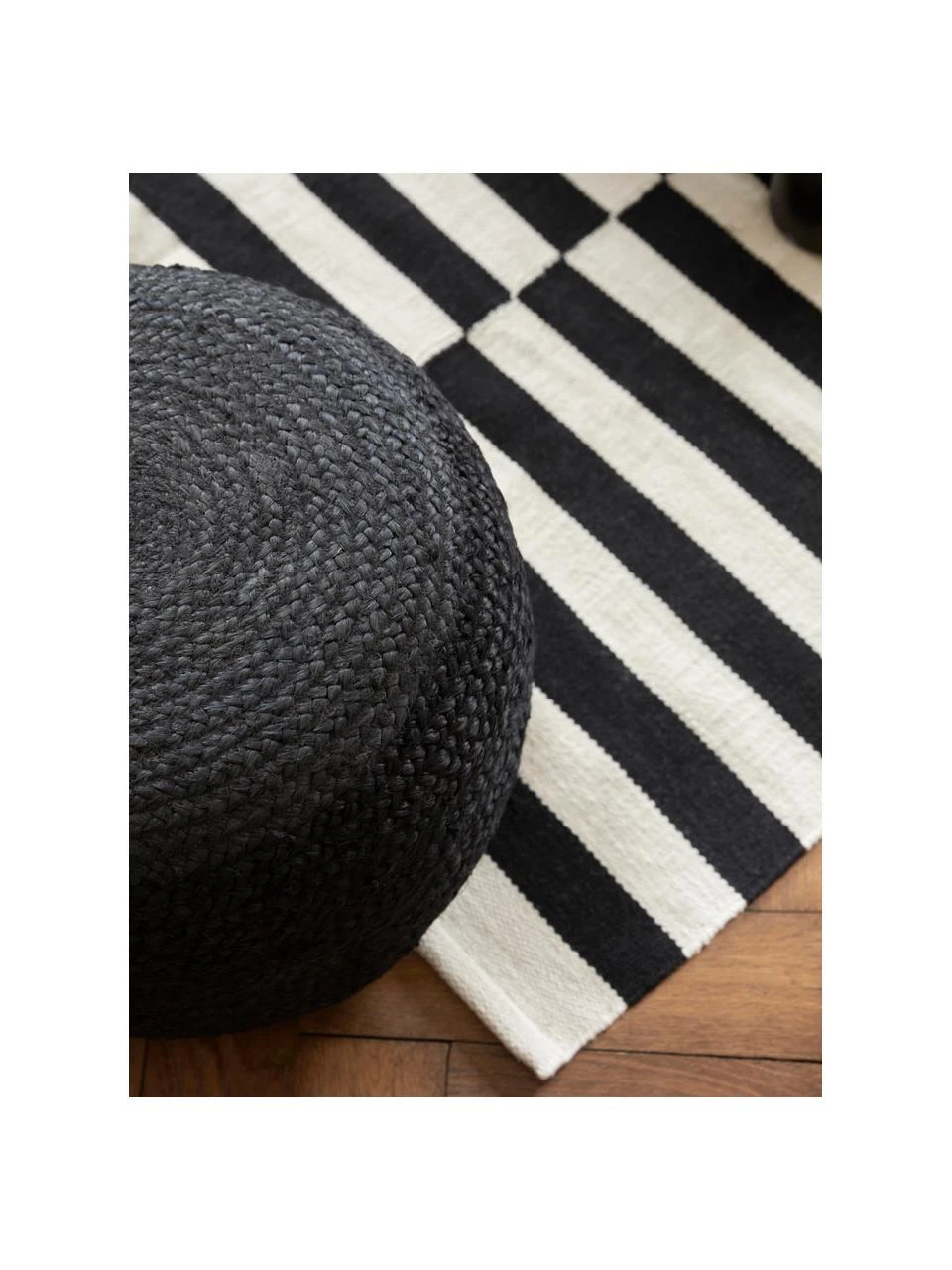 Westwing Collection Handgewebter Kelim-Teppich Donna mit Streifen, B 80 x L 150 cm (Größe XS) – Bild 2